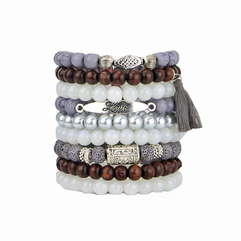 Harper - Bead Bracelets Set of 9