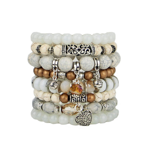 Everly - Beaded Bracelet Set of 8