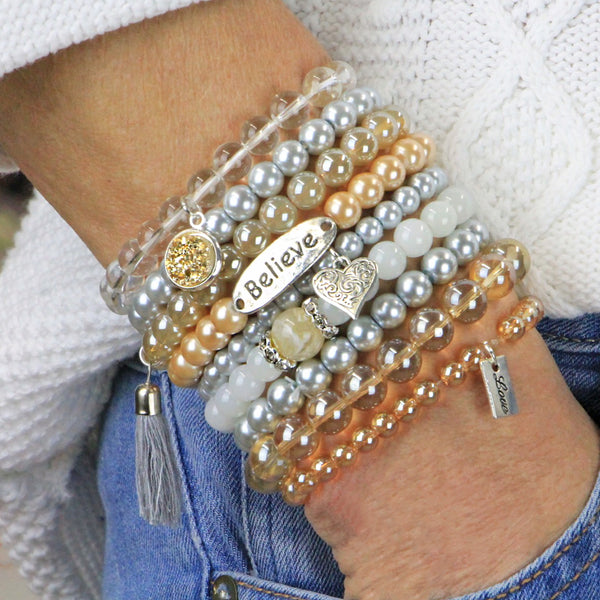 Suki - Bead Bracelets Set of 9