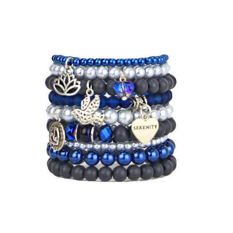 Serena - Bead Bracelets Set of 9