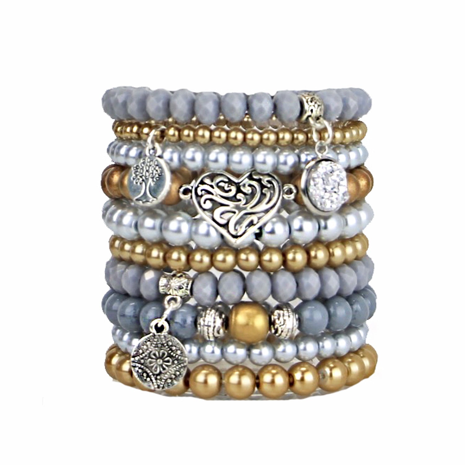 Adore - Beaded Bracelets Set of 10