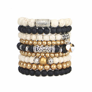 Sable - Bead Bracelets Set of 9