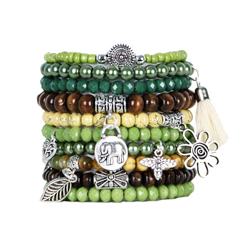 Beaded Stacked Bracelets