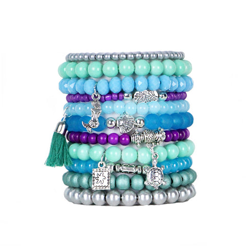 Oceania - Beaded Bracelets Set of 11