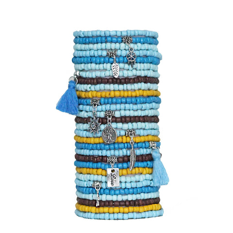 Beaded Stacked Bracelets 