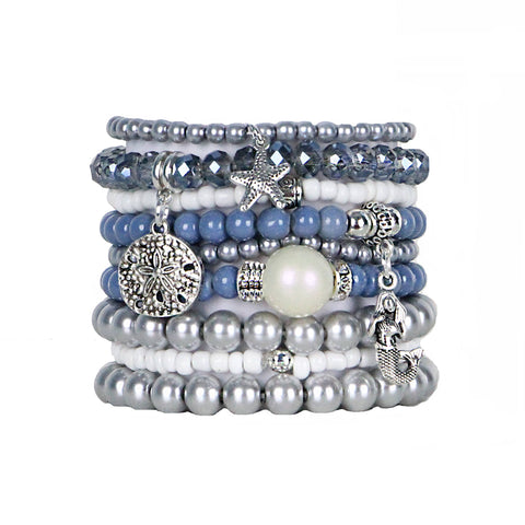 Ophelia - Beaded Bracelets Set of 9