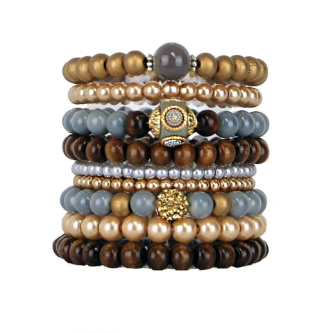 Ryleigh - Beaded Bracelets Set of 9