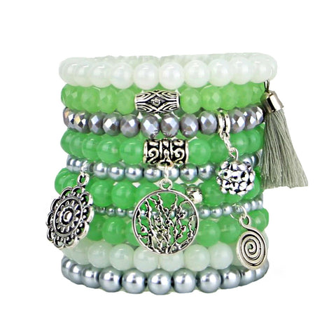 Beaded Stacked Bracelets